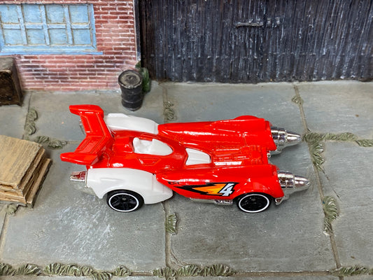 Loose Hot Wheels - Ollie Rocket - Red and White