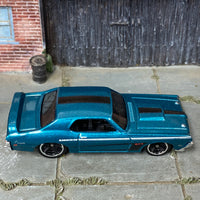 Loose Hot Wheels - 1969 Mercury Cougar Eliminator - Teal and Black