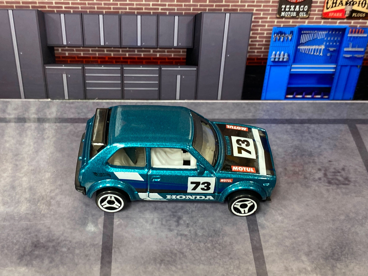 Loose Hot Wheels - 1973 Honda Civic Custom - Teal