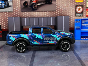 Loose Hot Wheels - 2019 Ford Ranger Raptor 4X4 Truck - Blue and Purple HKS