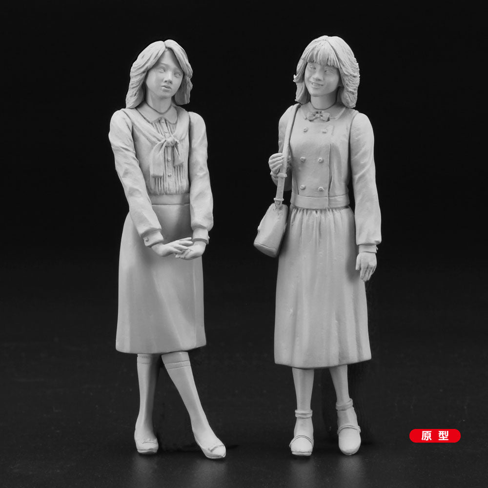 Hasegawa 1/24 80?s Girls Figure (Two kits in the box) (FC08) — exact product reference