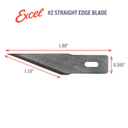 Excel Blades #2 Straight Edge Craft Blade, USA Made (20002) product view 4
