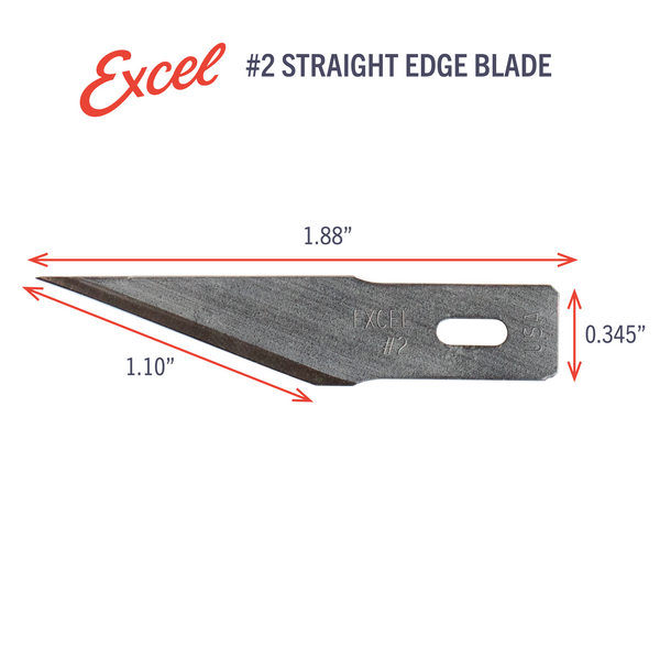 Excel Blades #2 Straight Edge Craft Blade, USA Made (20002) product view 4