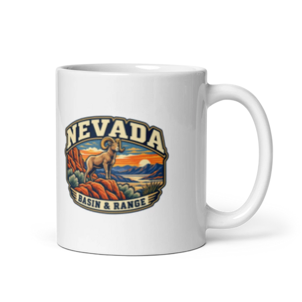 Nevada Heritage Badge Coffee Mug – 11 oz product mockup