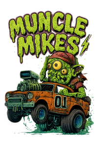 Muncle Mikes Hot Rod and Rat Rod Shirt Mayhem! Monster Rods! (037) artwork close-up