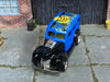 Custom Hot Wheels - 1940 Ford Woody - Black and Blue with Graphics - Chrome Steel Wheels - Rubber Tires