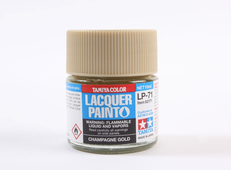 Tamiya LP-71 Champagne Gold Gloss Lacquer Paint 10ml - 82171 - product image