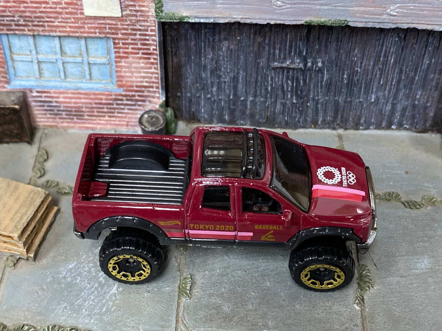 Loose Hot Wheels - 2010 Toyota Tundra Off Road 4x4 - Dark Red 2020 Tokyo Olympics