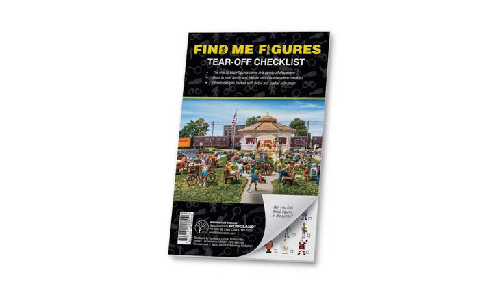 Woodland Scenics A2875 Find Me Figures Scenic Accents, Find Me Figures Checklist Tablet — exact product view