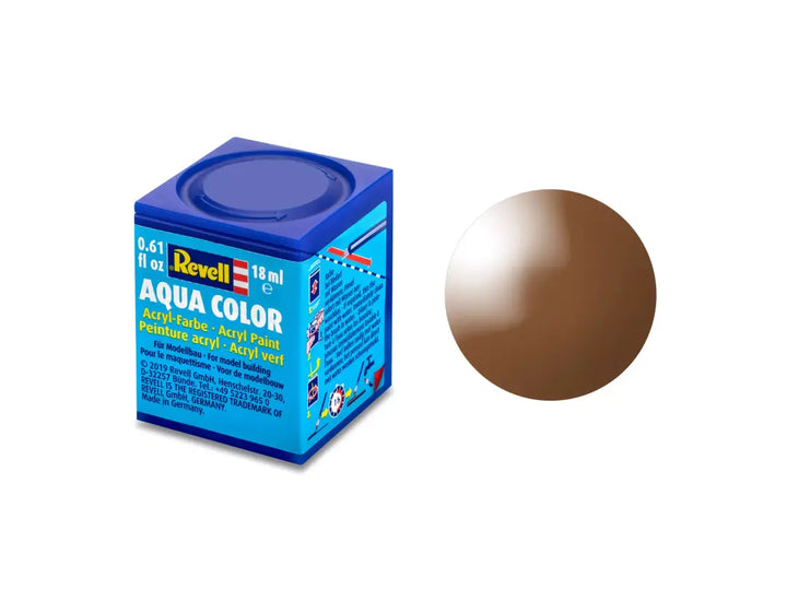 Revell Aqua Mud Brown Gloss 18ml Bottle Acrylic Paint - 36180 — exact product reference