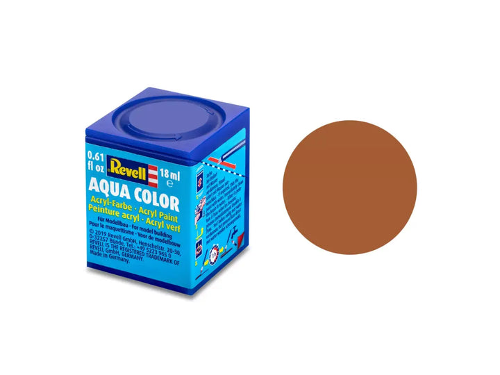 Revell Aqua Brown Mat 18ml Bottle Acrylic Paint - 36185 — exact product reference