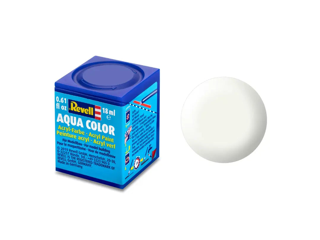 Revell Aqua White Silk 18ml Bottle Acrylic Paint - 36301 — exact product reference