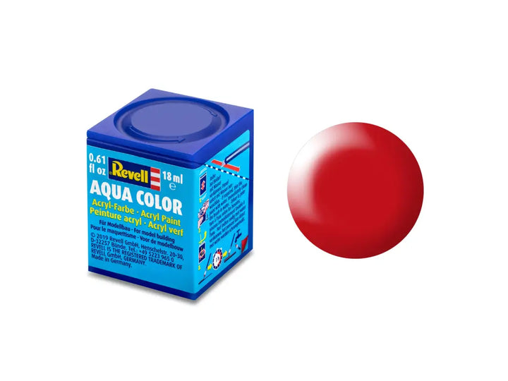Revell Aqua Luminous Red Silk 18ml Bottle Acrylic Paint - 36332 — exact product reference