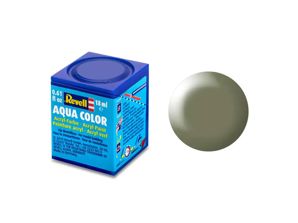 Revell Aqua Greyish Green Silk 18ml Bottle Acrylic Paint - 36362 — exact product reference