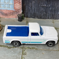 Loose Hot Wheels - 1963 Studebaker Champ Truck - White and Blue