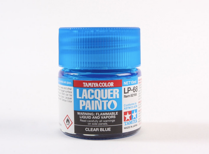 Tamiya LP-68 Clear Blue Lacquer Paint 10ml - 82168 - product image