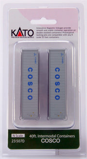 Kato 23-507D N Scale COSCO 40-Foot Containers – 2 Pack– product image 1