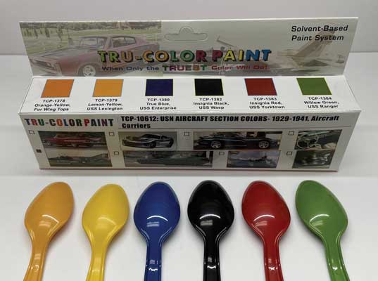 Tru-Color Paint 10612 U.S. Navy Carrier Planes, Section Colors Paint Set 1oz, (6) — exact Tru-Color Paint product 1