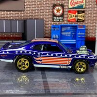 Loose Hot Wheels - Plymouth Duster - Blue Stars and Stripes