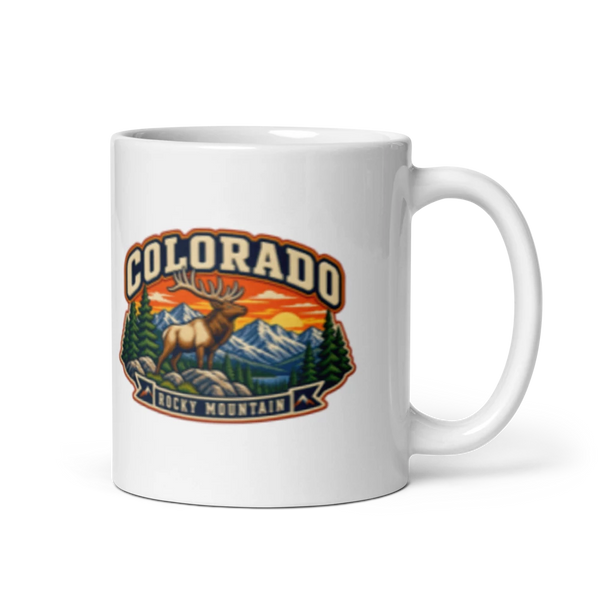 Colorado Heritage Badge Coffee Mug – 11 oz product mockup