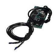 Miniatronics 100-BS2-01 dual blue strobe circuit board with its two wired blue lights.