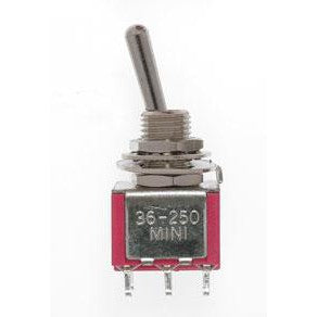 Miniatronics Mini Toggle Switch-DPDT-5 Amp-120 V-1/4 in Dia [4 pcs] MNT3625008 — exact product reference