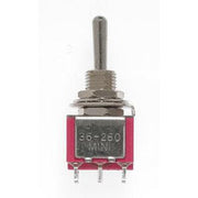 Miniatronics Mini Toggle Switch-Ctr Off-DPDT-5 Amp-120 V-1/4 in Dia [8 pcs] MNT3627002 — exact product reference