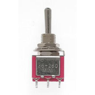 Miniatronics Mini Toggle Switch-Ctr Off-DPDT-5 Amp-120 V-1/4 in Dia [8 pcs] MNT3627002 — exact product reference