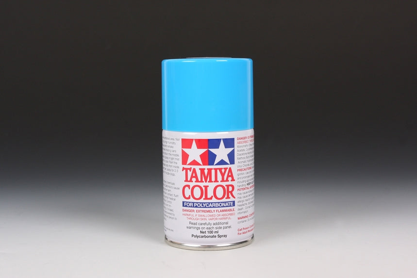 Tamiya PS-3 Light Blue Polycarbonate Spray Paint — exact product view