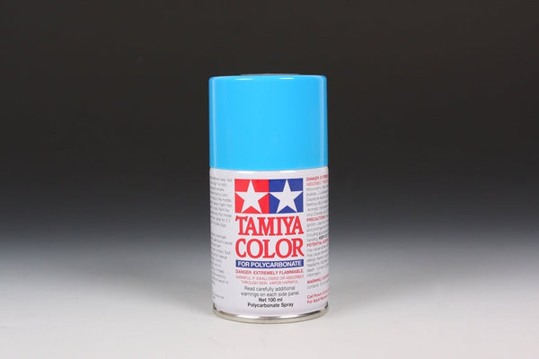 Tamiya PS-3 Light Blue Polycarbonate Spray Paint — exact product view