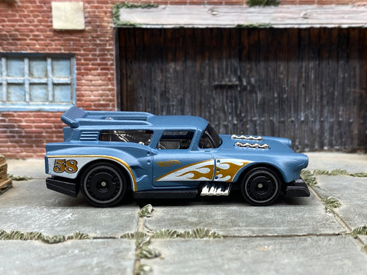 Loose Hot Wheels - Gone Mad - Gray Blue 58