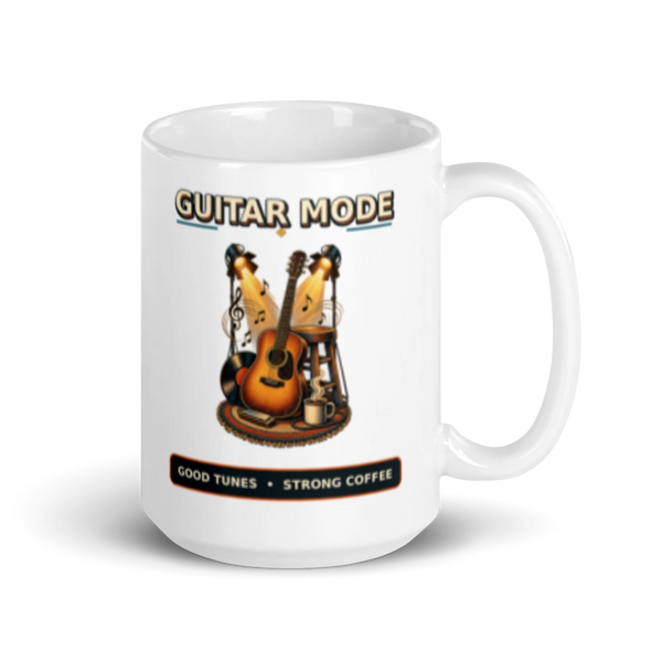 Guitar Mode Good Tunes Strong Coffee Mug product mockup