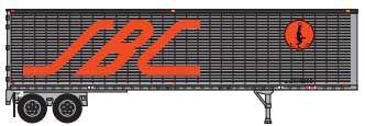Trainworx N 4027902 40' Corrugated Van Trailer Ferrocarril Sonora-Baja California S-BC #9028 product image