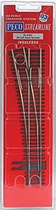 PECO SL-8352 HO Code 83 #5 Left-Hand Insulfrog Turnout, exact labeled retail package.