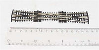 PECO SL-380F N Code 55 Insulfrog Single Slip, overhead product view beside a ruler.