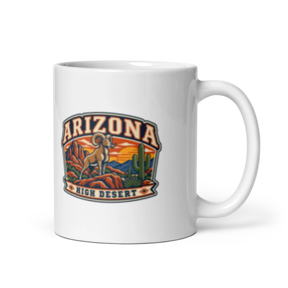 Arizona Heritage Badge Coffee Mug – 11 oz product mockup
