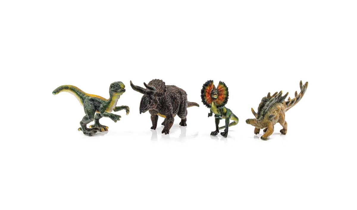 Woodland Scenics HO A2869 Find Me Figures Scenic Accents, Dinosaur Figures (4) — exact product view