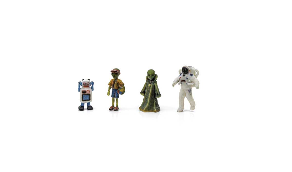 Woodland Scenics HO A2865 Find Me Figures Scenic Accents, Sci-Fi Figures (4) — exact product view