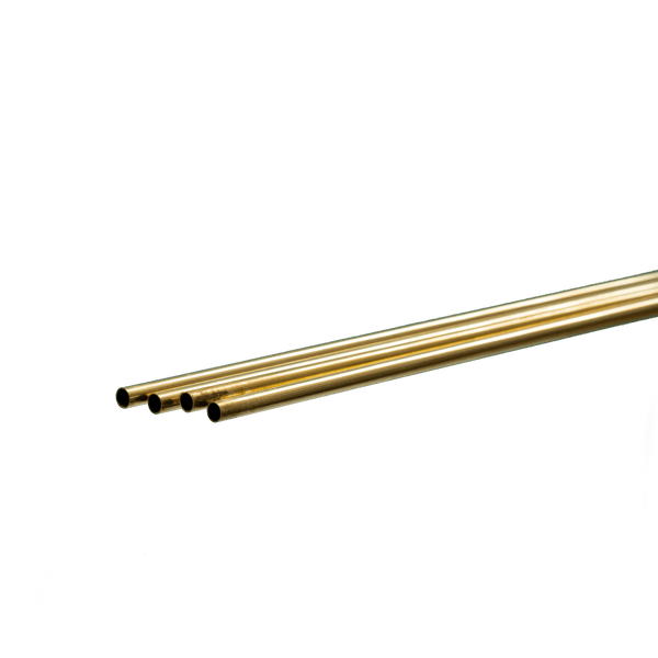 Round Brass Tube: 8mm OD x 0.45mm Wall x 1 Meter Long (4 Pieces) — exact K&S Engineering product reference