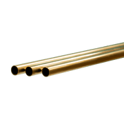 Round Brass Tube: 9mm OD x 0.45mm Wall x 1 Meter Long (3 Pieces) — exact K&S Engineering product reference