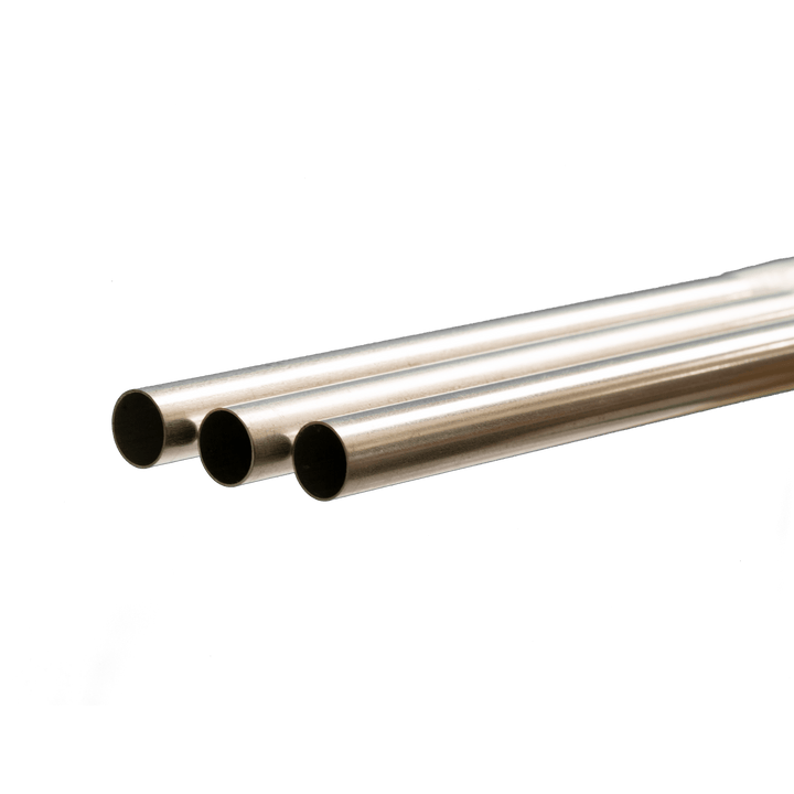 K&S 3936 Round Brass Tube – 4 mm OD × 0.225 mm Wall × 1 m, 4 Pieces