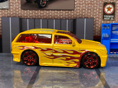 Loose Hot Wheels - Boom Box - Yellow and Red with Flames
