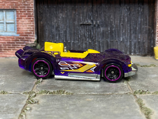 Loose Hot Wheels - MonteRacer - Purple and Yellow