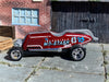 Custom Hot Wheels - Mo Stash - Dark Red and Gray43 - Chrome AMR Wheels - Rubber Tires