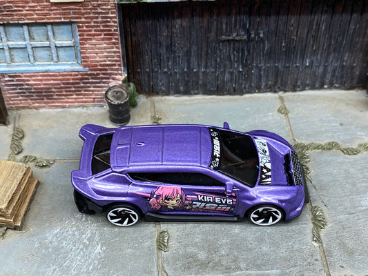 Loose Hot Wheels - Custom KIA EV6 - Purple Anime'