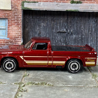 Loose Hot Wheels - 1963 Studebaker Champ Truck - Dark Red