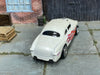 Custom Hot Wheels - 1950 Ford Shoebox - White with Flames - Chrome AMR Wheels - Rubber Tires