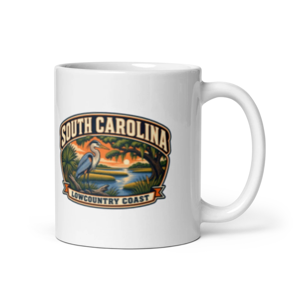 South Carolina Heritage Badge Coffee Mug – 11 oz product mockup