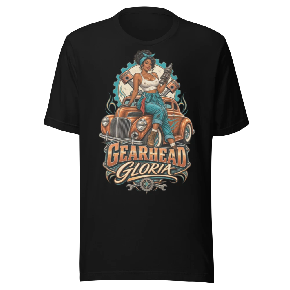 Gearhead Gloria product mockup