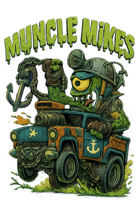 Muncle Mikes Hot Rod and Rat Rod Shirt Mayhem! Monster Rods! (042) artwork close-up